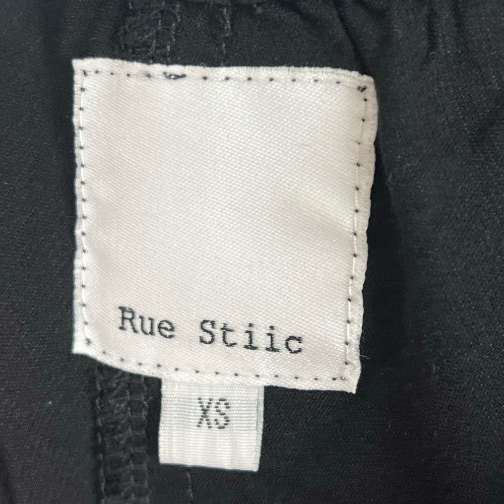 Rue Stiic Anthropologie Shorts Womens XS Black Bohemian Boho Tassel Tie Beachy - Picture 9 of 10